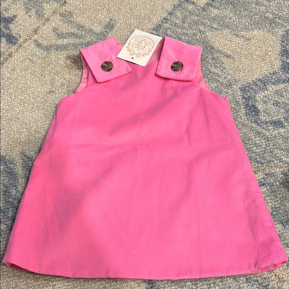 NWT TBBC Sleeveless jumper with Button Accents